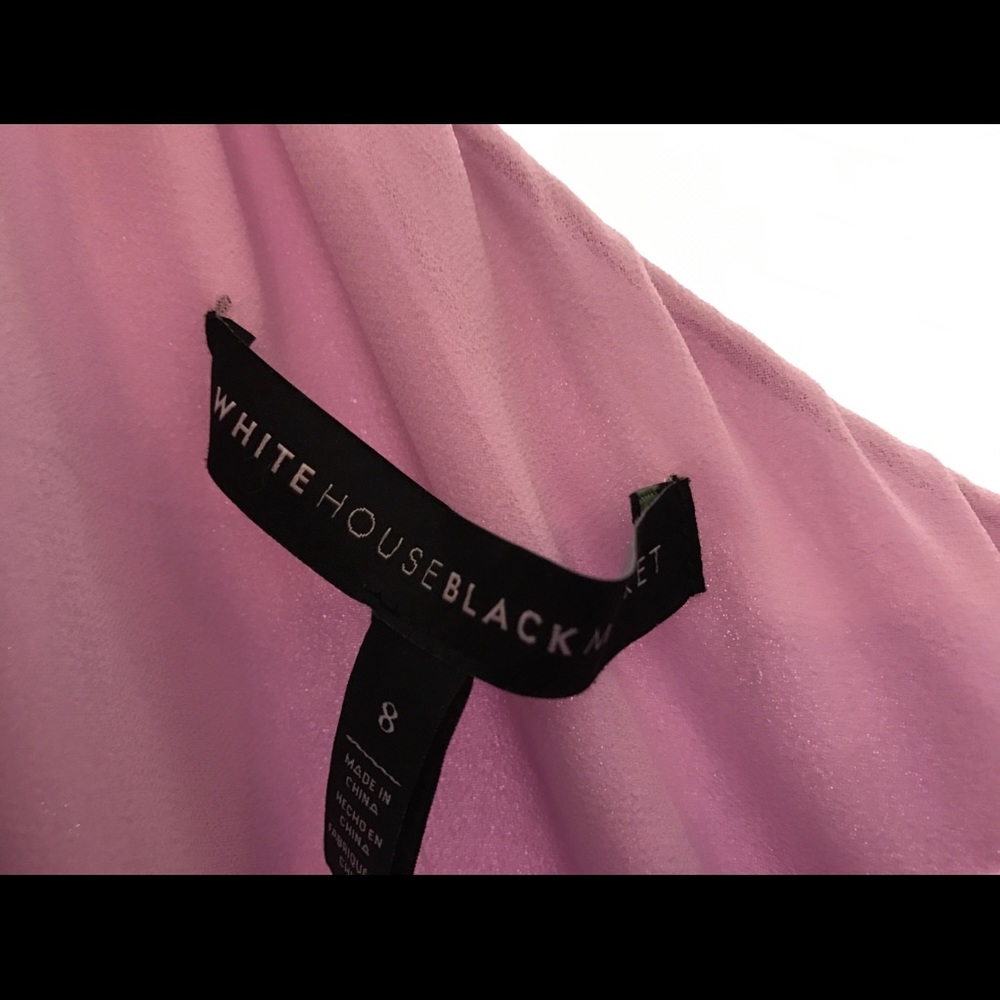 Lavender One Shoulder Blouse - Picture 4 of 4